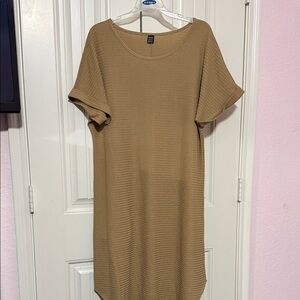 SHEIN Camel Textured Knit Top